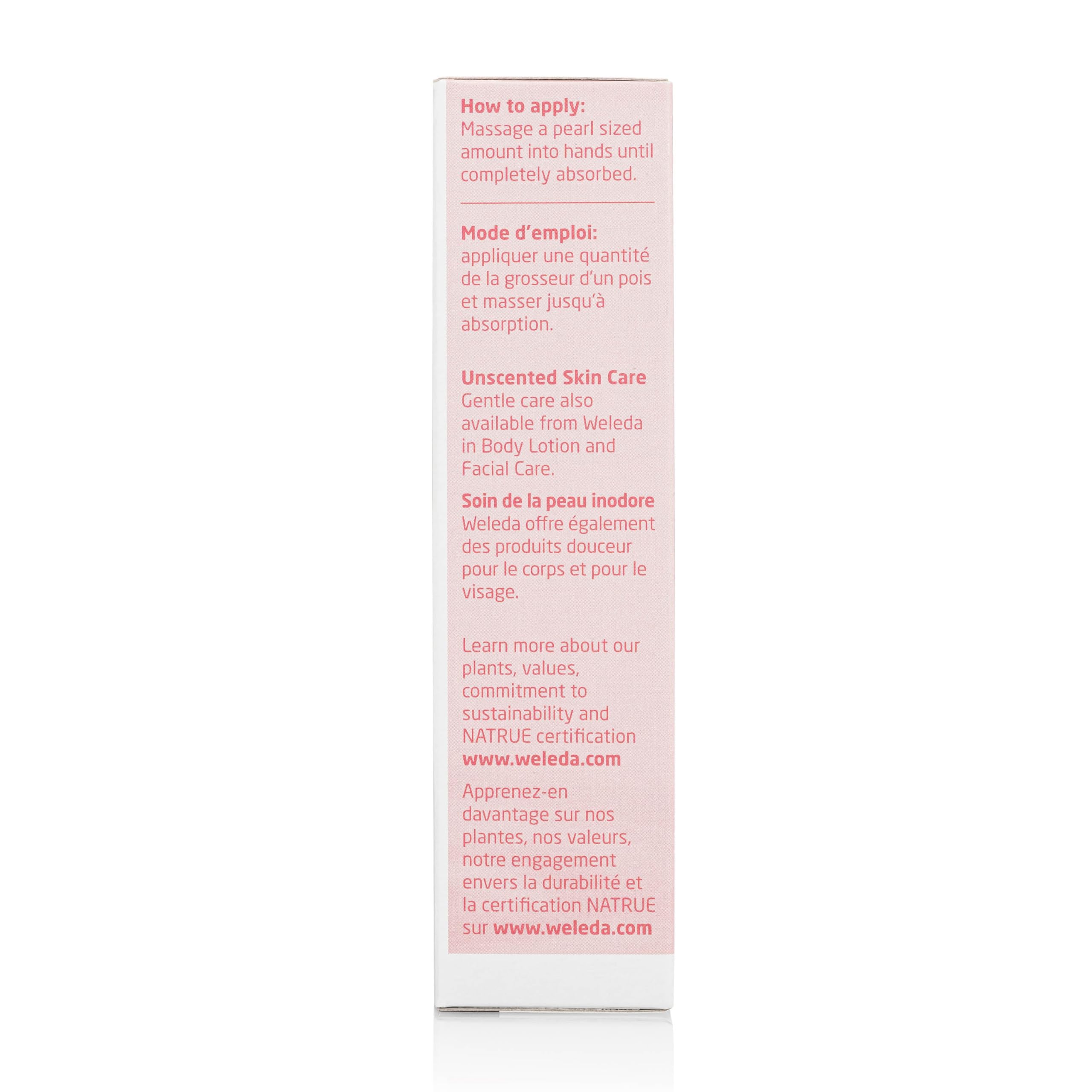 Weleda jojoba borage coconut oils arranged as ingredients to show nourishing plant-rich formulation benefits