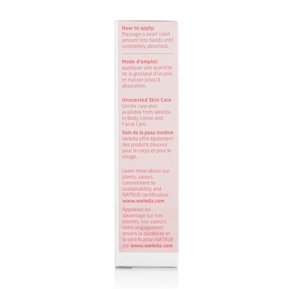 Weleda jojoba borage coconut oils arranged as ingredients to show nourishing plant-rich formulation benefits