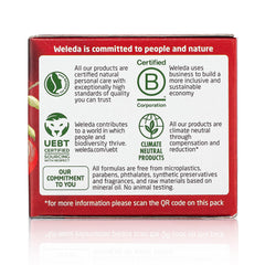 Weleda maca root visual highlighting peptide-derived smoothing benefit