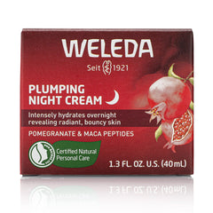 Weleda open jar showing cream texture for rich overnight hydration