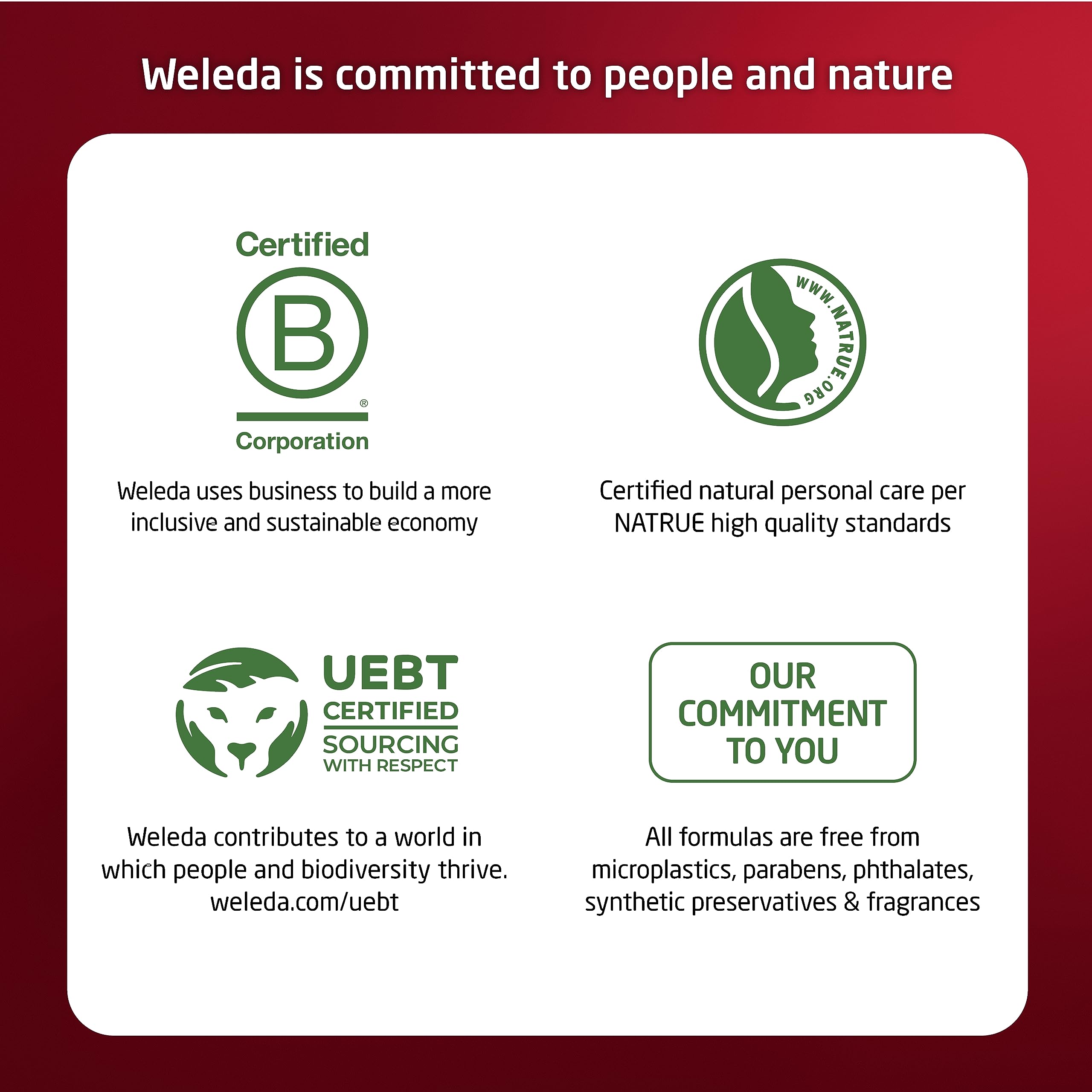 Weleda serum applied to cheek demonstrating layering under moisturizer benefit