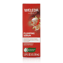 Weleda serum dropper dispensing a droplet for precise application benefit