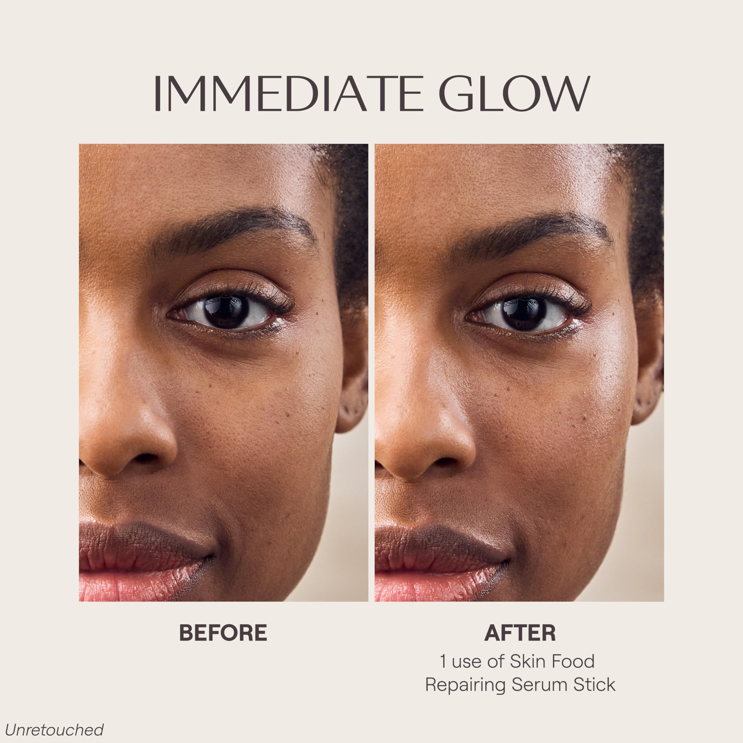 Weleda serum used under makeup showing priming effect and non-greasy finish
