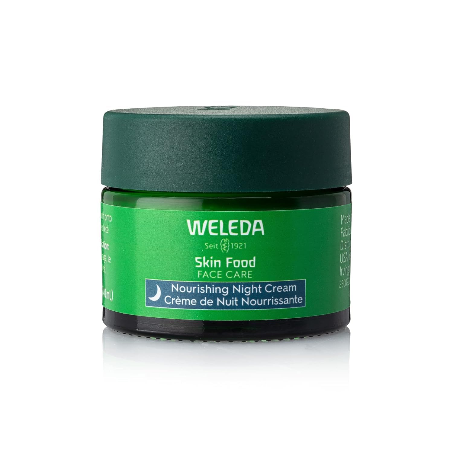 Weleda Skin Food front jar showing full product and brand for clean bedside look