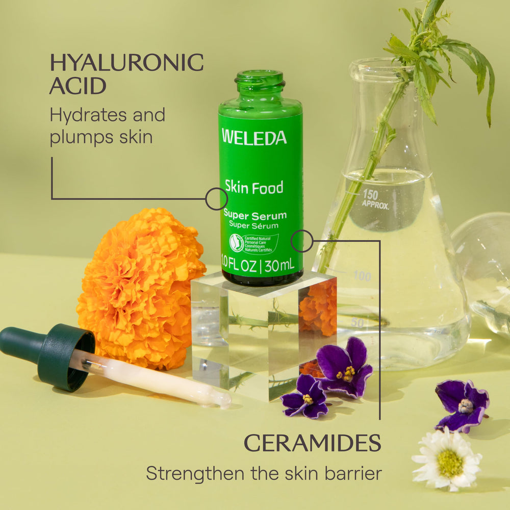 weleda arrangement of calendula and chamomile highlighting botanical soothing benefit