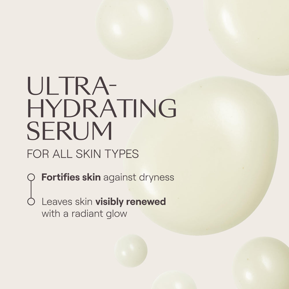 weleda close-up of serum droplet texture showing lightweight hydration benefit
