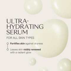 weleda close-up of serum droplet texture showing lightweight hydration benefit
