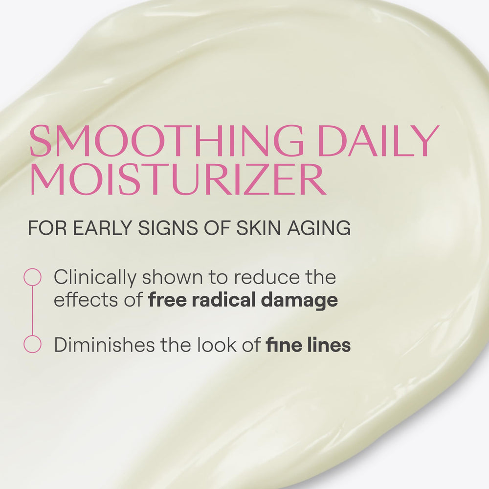 Weleda smoothing day cream texture closeup highlighting smooth application
