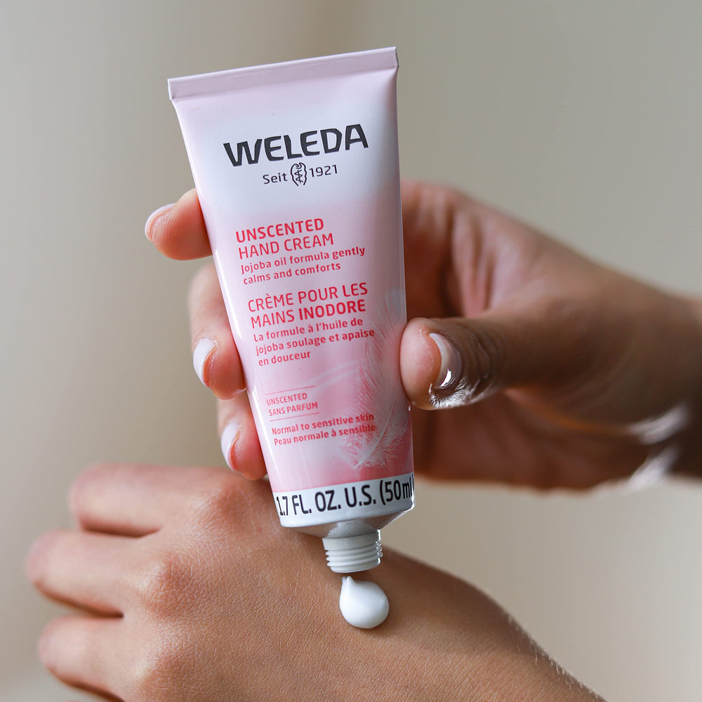 Weleda travel size pocket shot illustrating the convenient 1.7 fl oz tube for on-the-go hydration