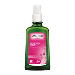 Weleda wild rose pump bottle showing packaging and easy dispensing benefit
