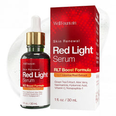 WELL FOUNTAIN front packaging showing bottle and dropper, highlights clean formula benefit