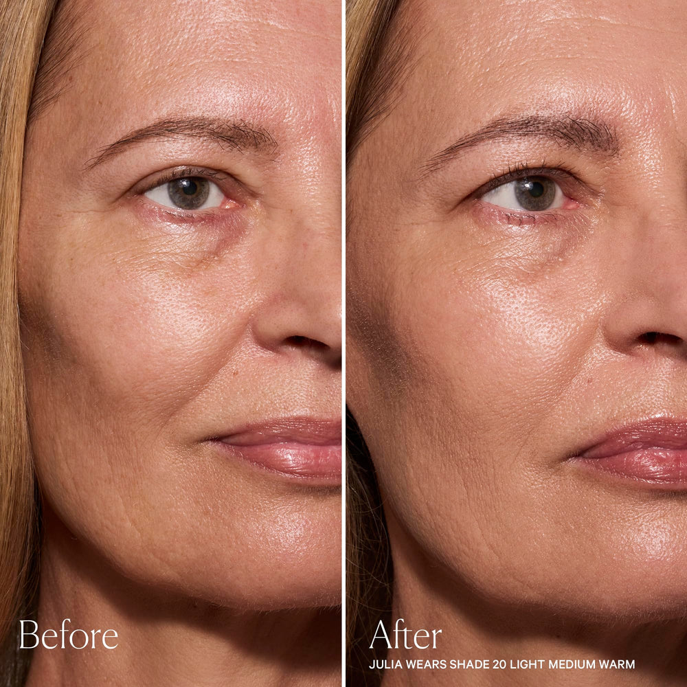 Well People stick being applied to cheek for spot coverage and even skin tone