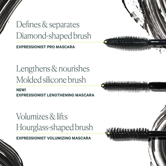 Well People mascara applied on model lashes delivering length and separation for defined eyes