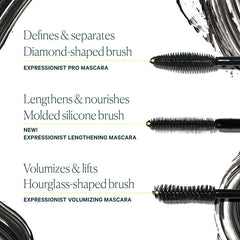 Well People mascara applied on model lashes delivering length and separation for defined eyes