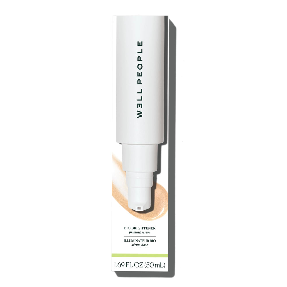 Well People in a makeup bag lifestyle scene for everyday priming convenience