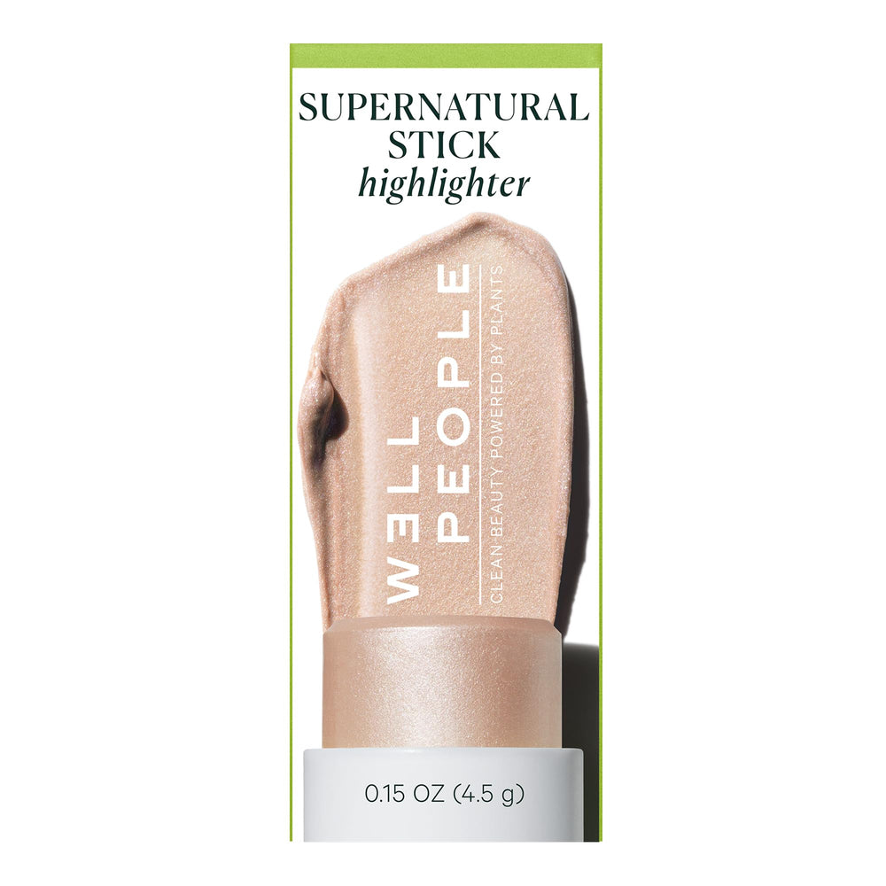 Well People applying stick to cheek showing instant luminous dimension