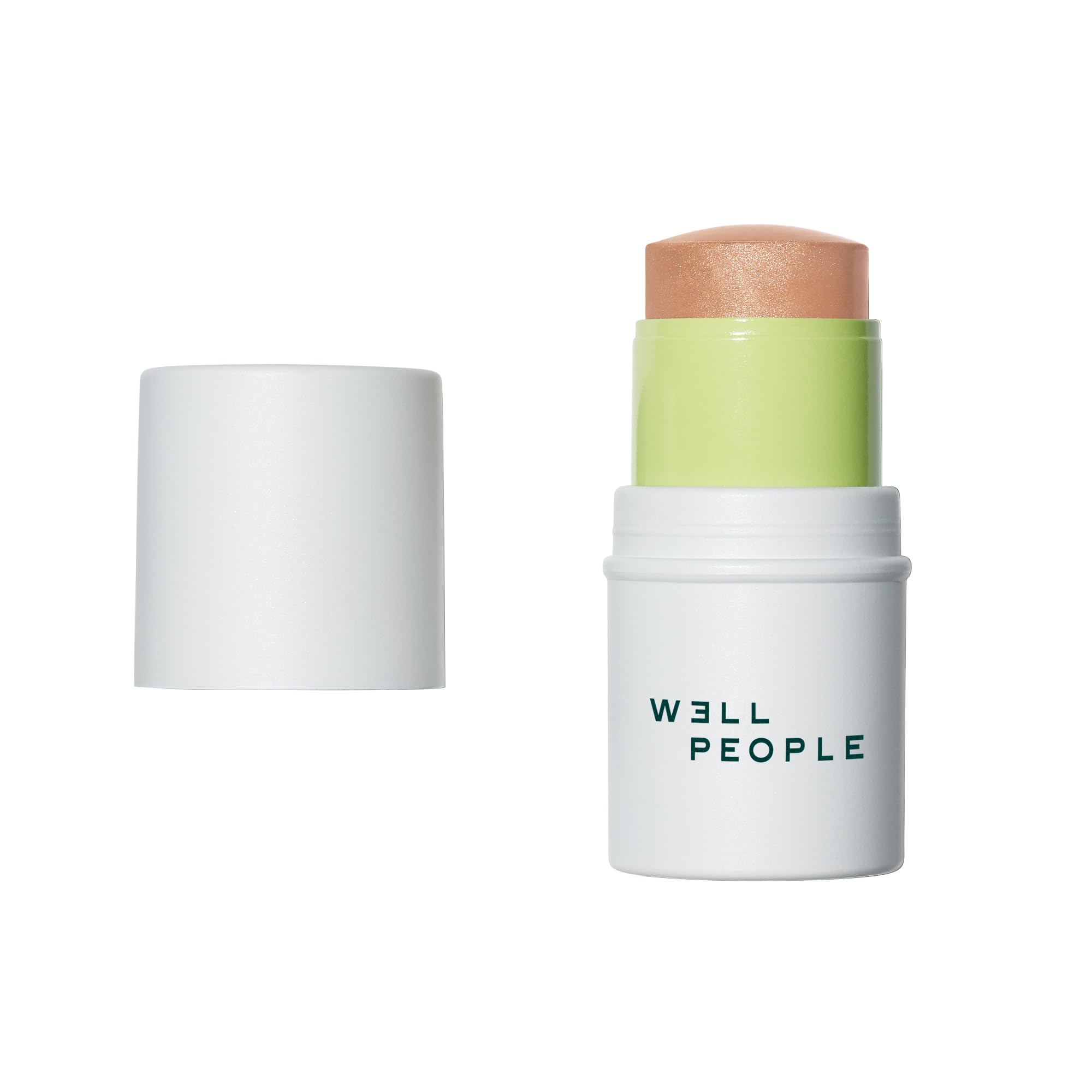 Well People bronzer stick front view shows compact, travel-friendly design and easy application