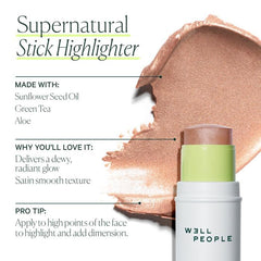 Well People swatch on arm demonstrating buildable natural radiance