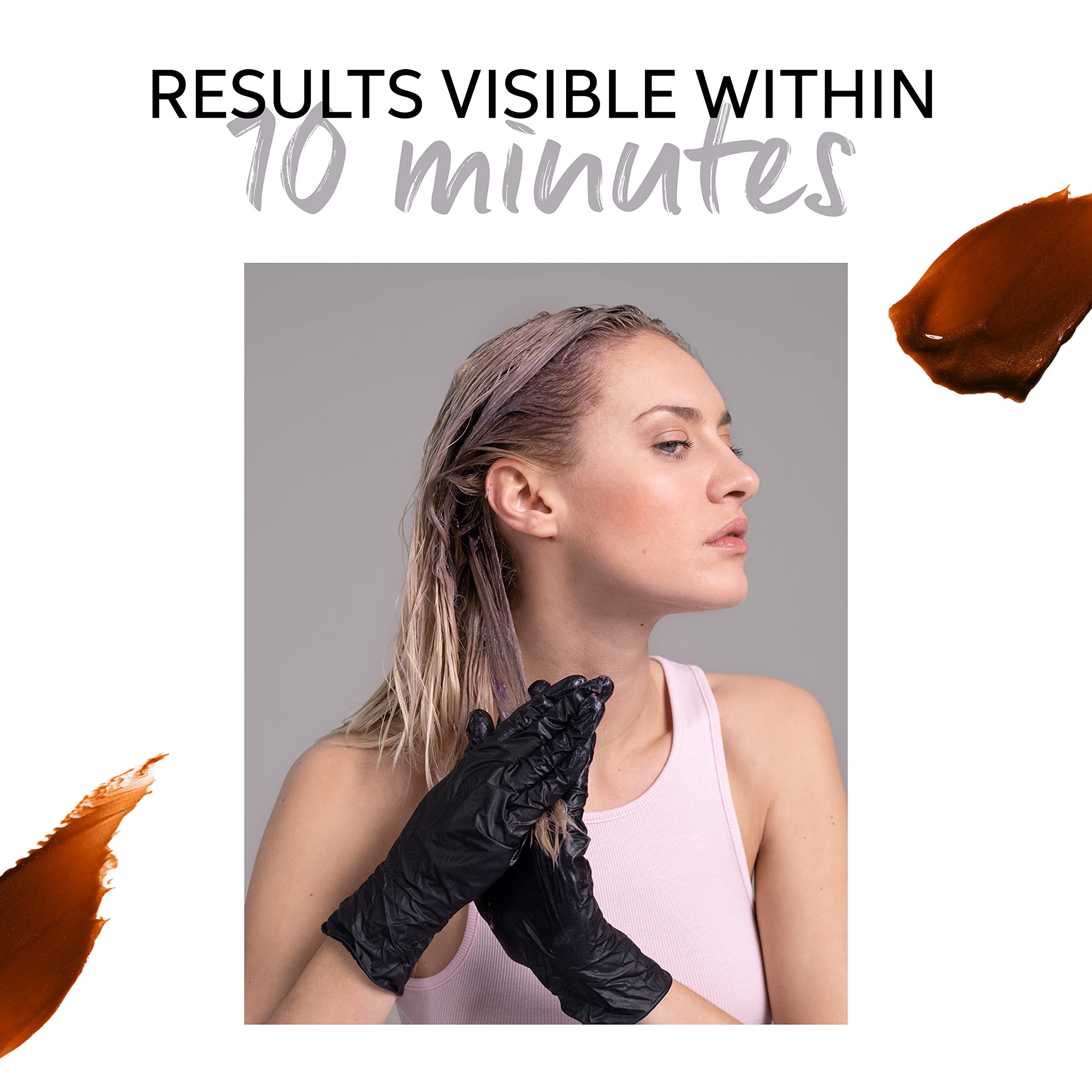 Wella Professionals before and after showing enhanced copper glow and shine