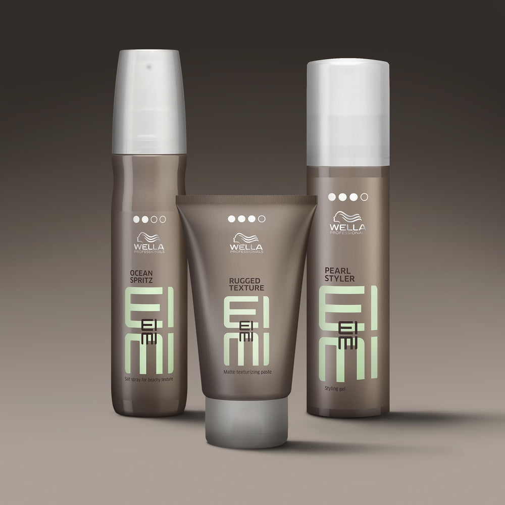 Wella Professionals jar beside a hand for scale showing compact 75ml travel-friendly benefit