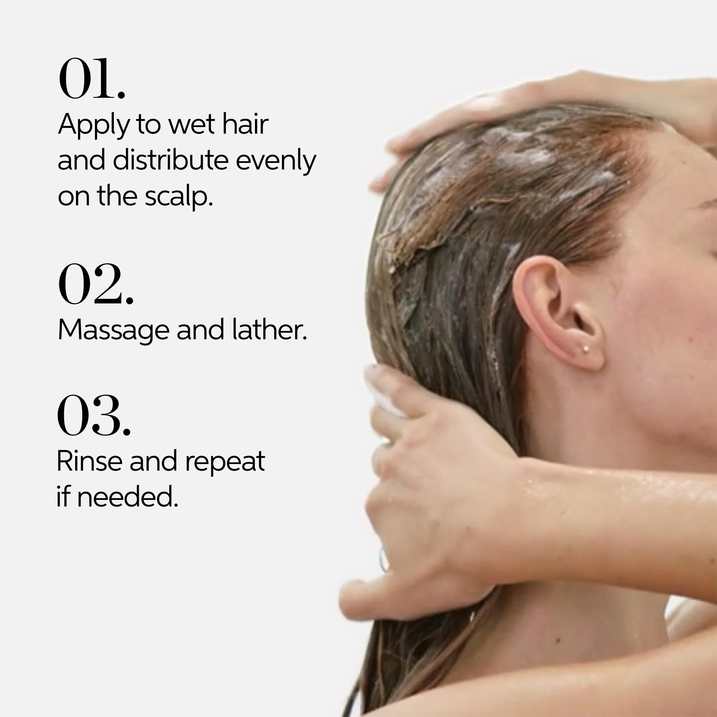 Wella Professionals shampoo used in shower demonstrating effective lather benefit