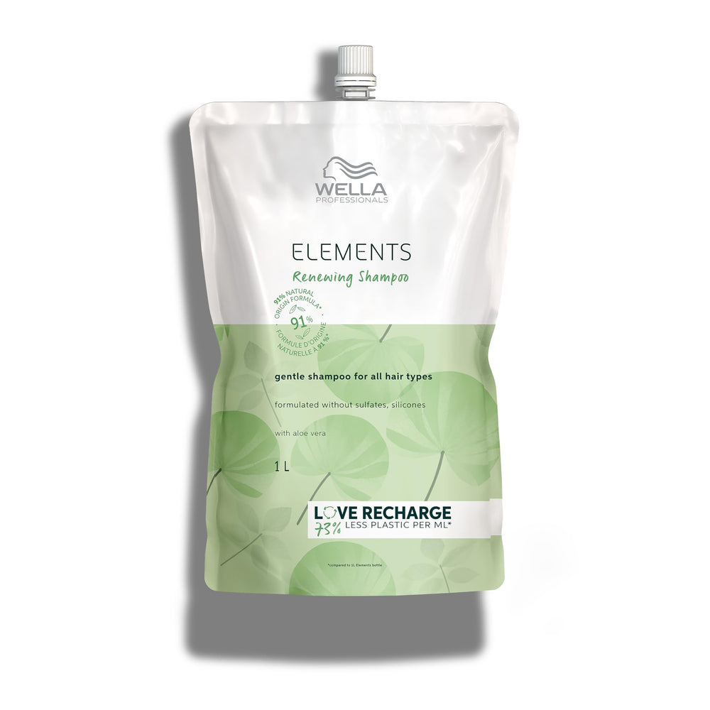 Wella Professionals bottle front view showing clean design and product benefit