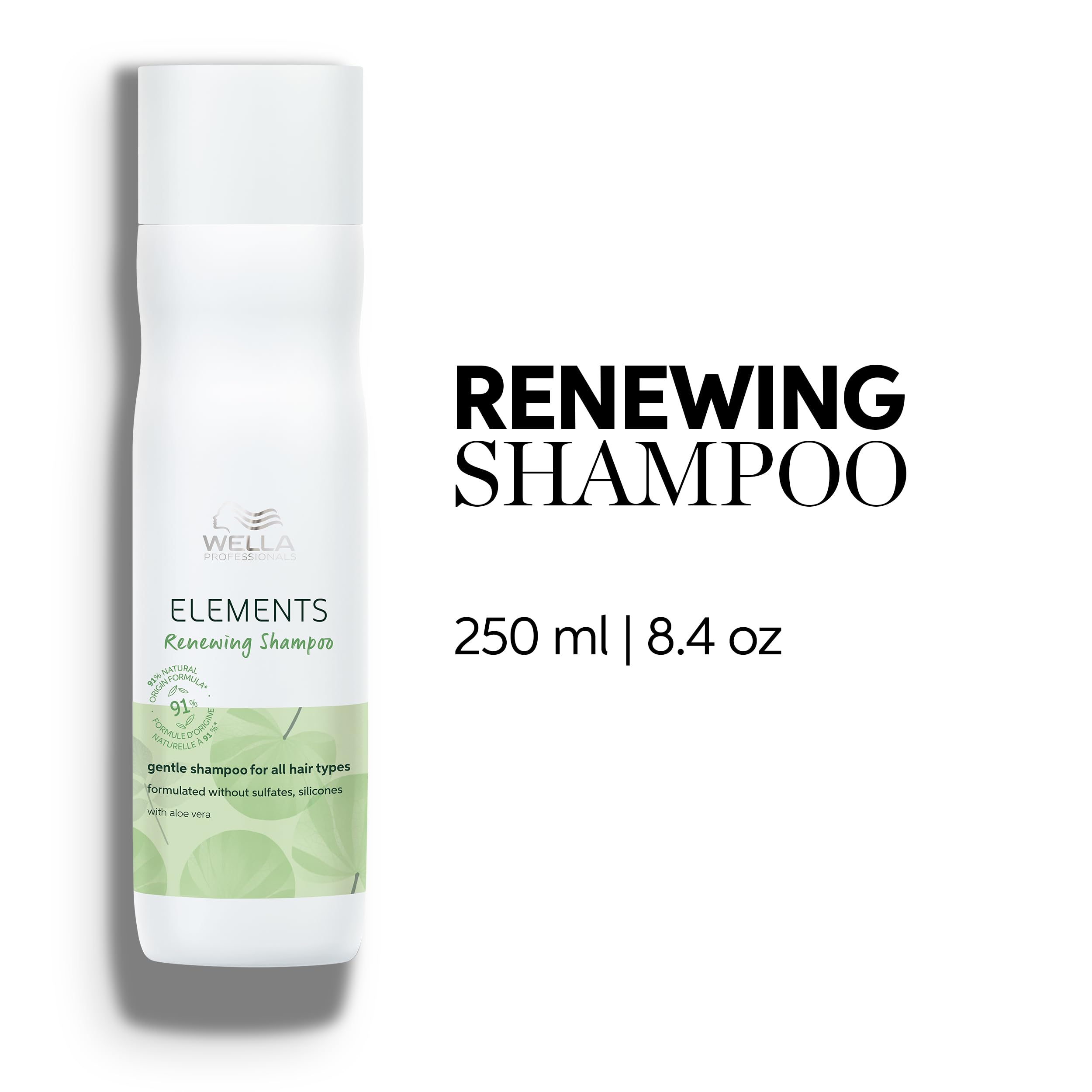 Wella Professionals cap and pump detail highlighting easy dispensing benefit