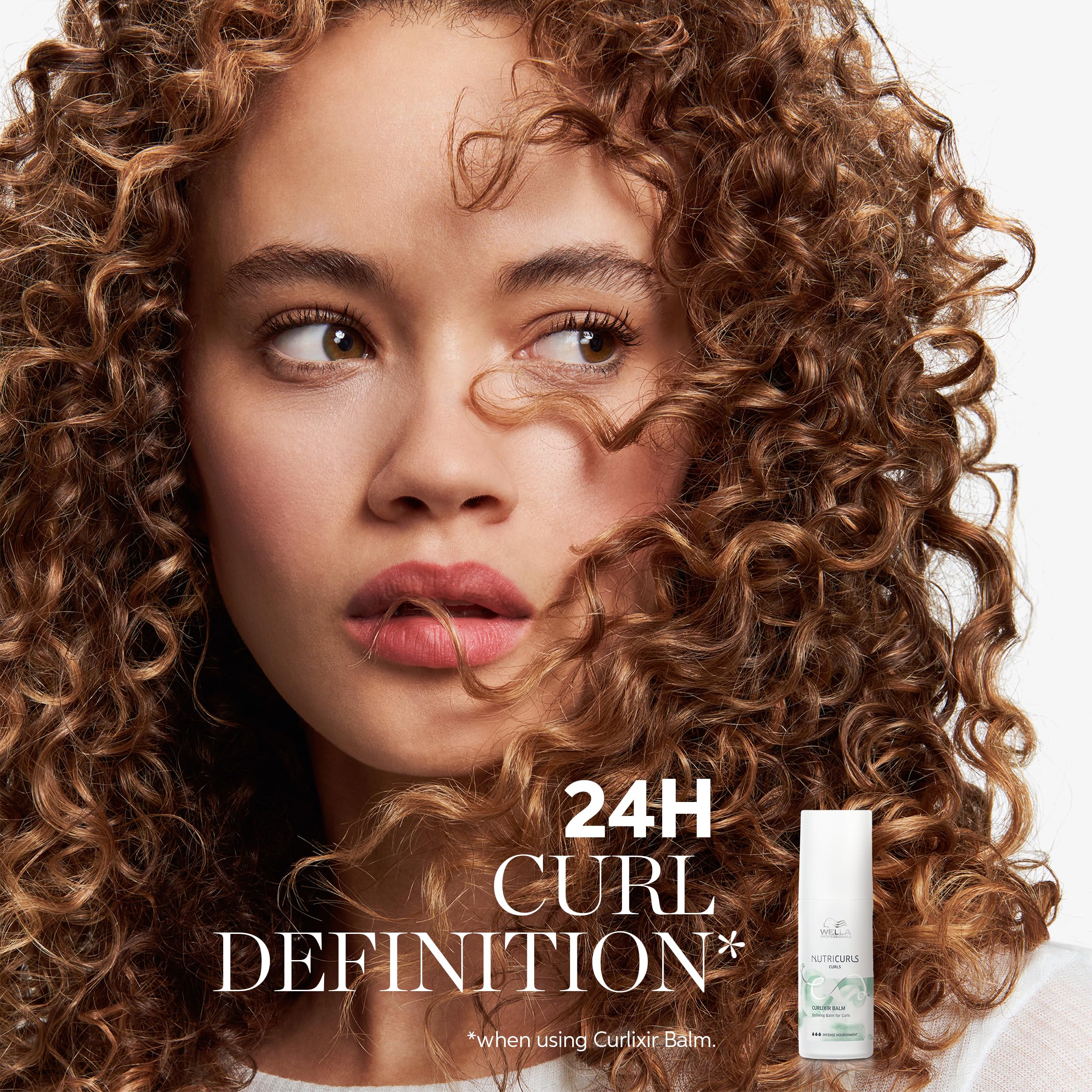 Wella Professionals Nutricurls balm texture closeup showing lightweight cream