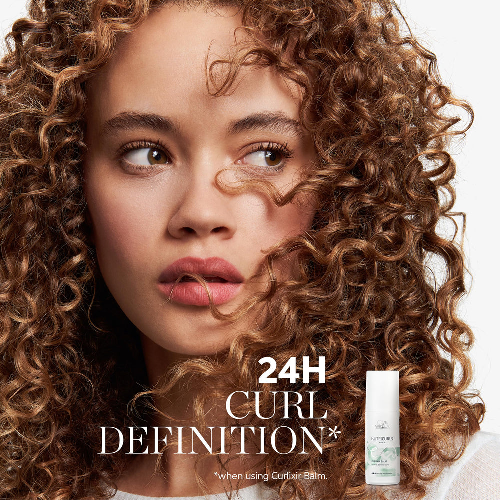 Wella Professionals Nutricurls balm texture closeup showing lightweight cream