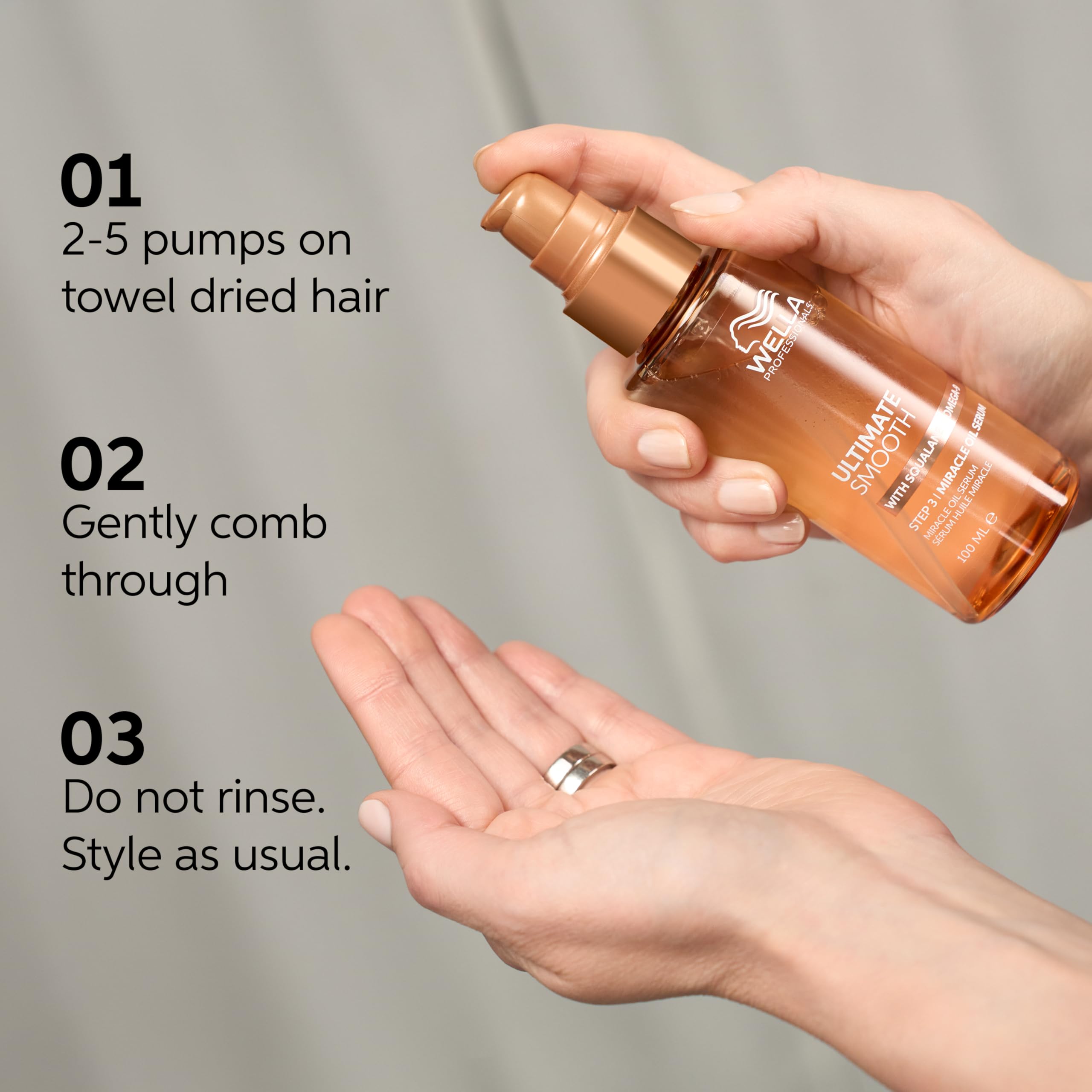 Wella Professionals squalane drop close-up illustrating deep nourishing benefit