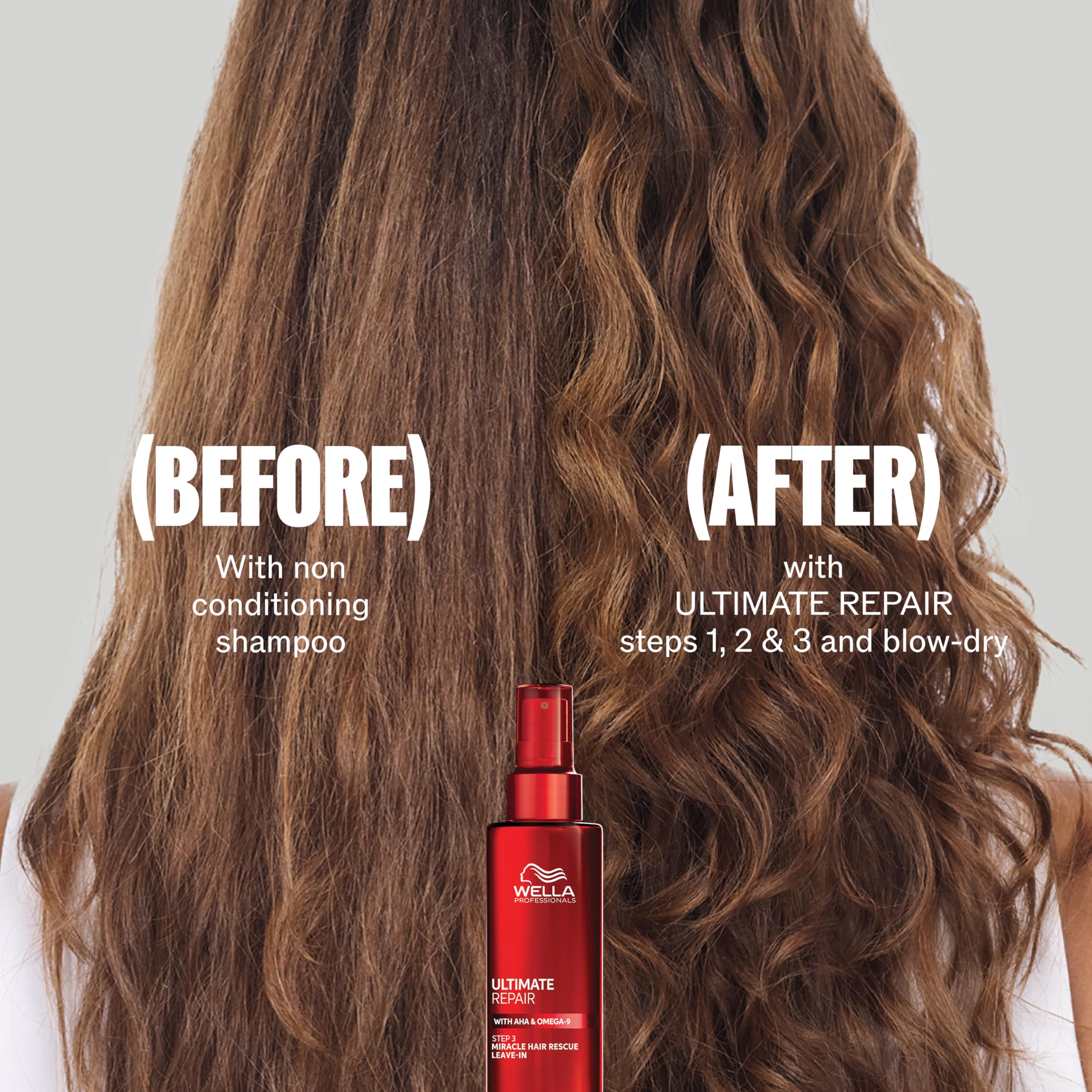 Wella Professionals treatment cream texture close-up demonstrating rich repair hydration