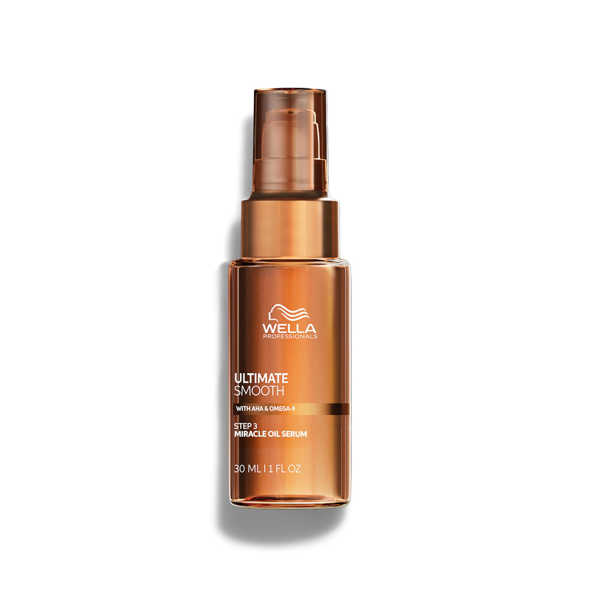 Wella Professionals front bottle showing sleek serum packaging and fast smoothing