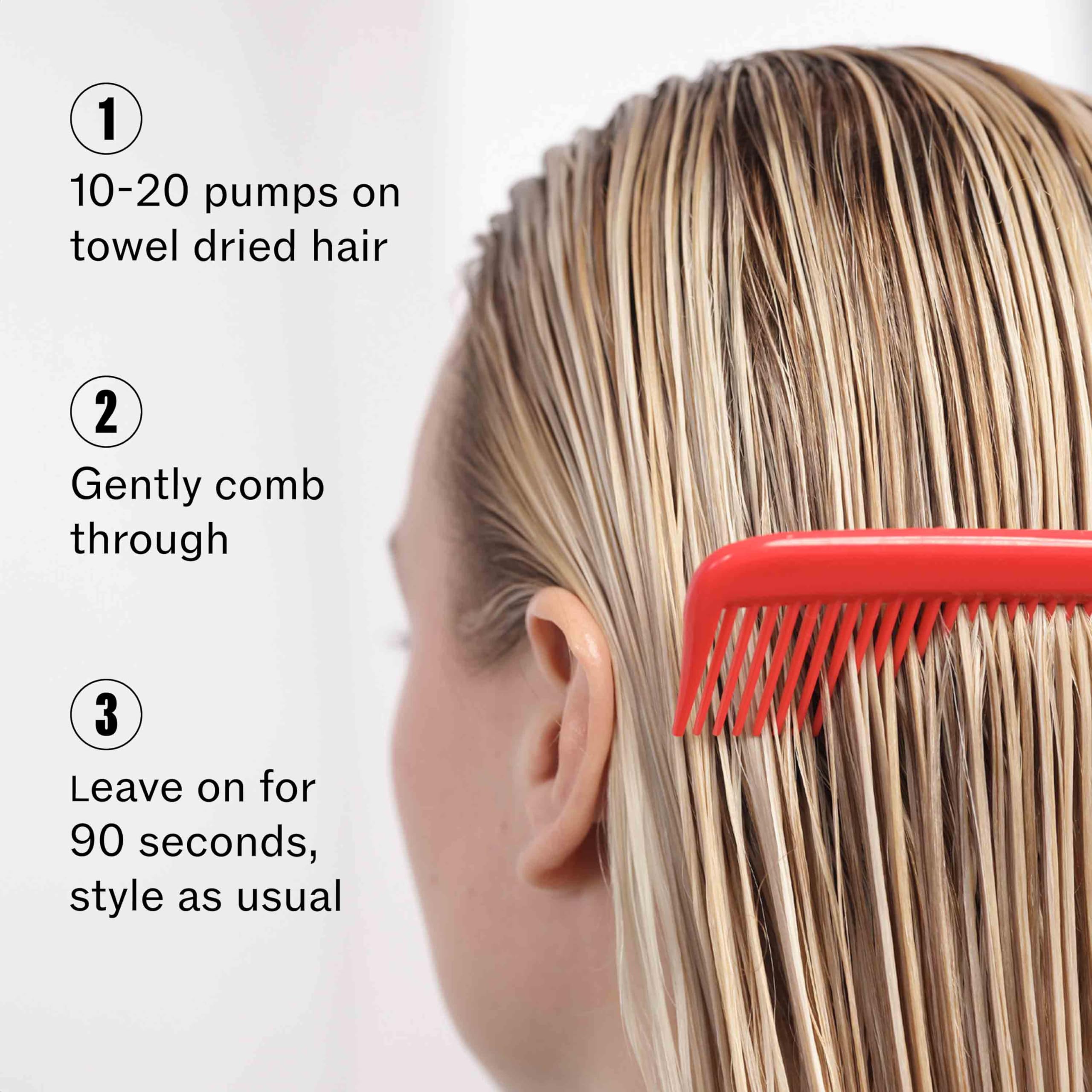 Wella Professionals being applied to towel‑dried hair for improved manageability benefit