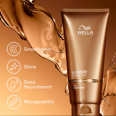 Wella Professionals creamy conditioner texture close-up for visible nourishment