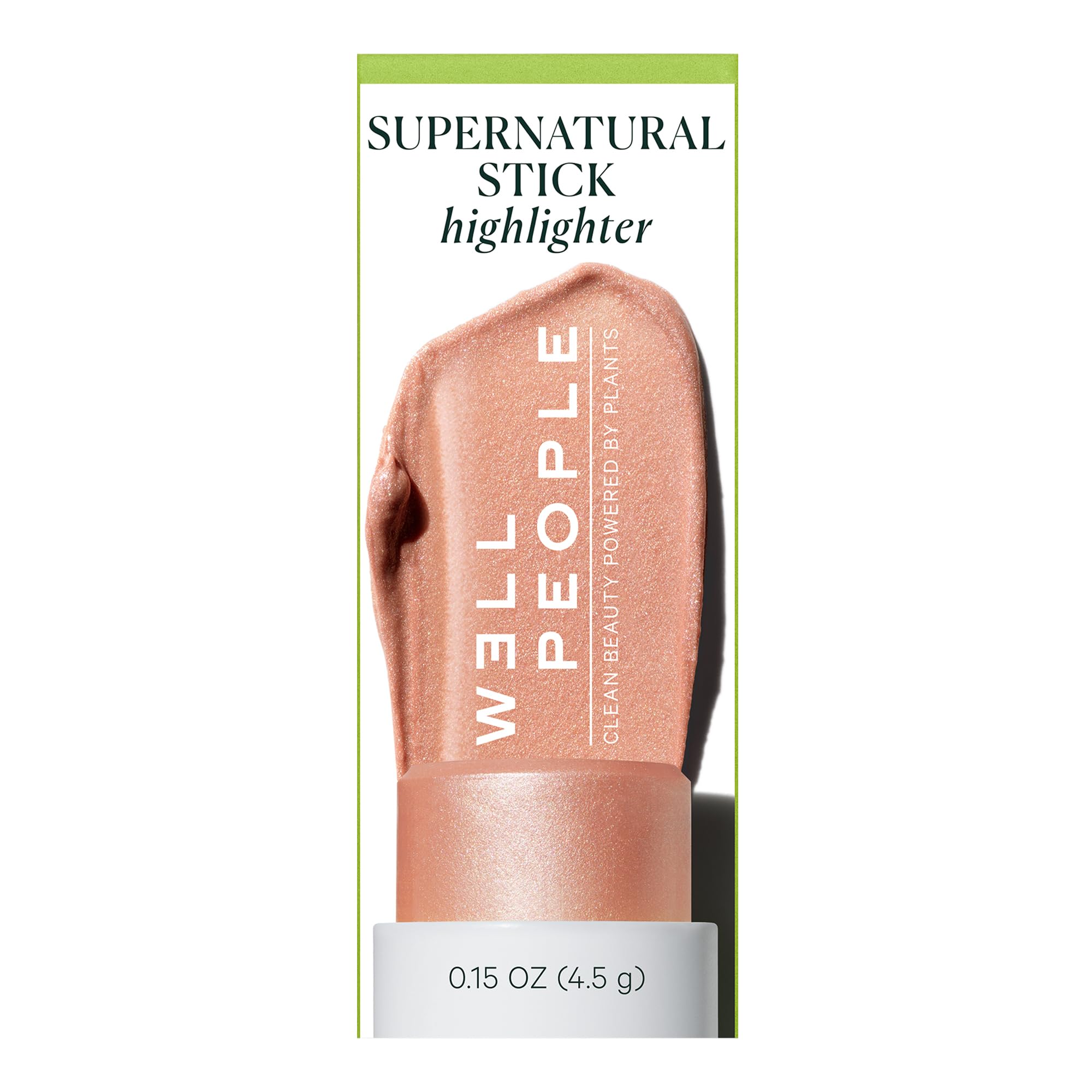 Well People swiped on lips showing hydrating sheen and soft color