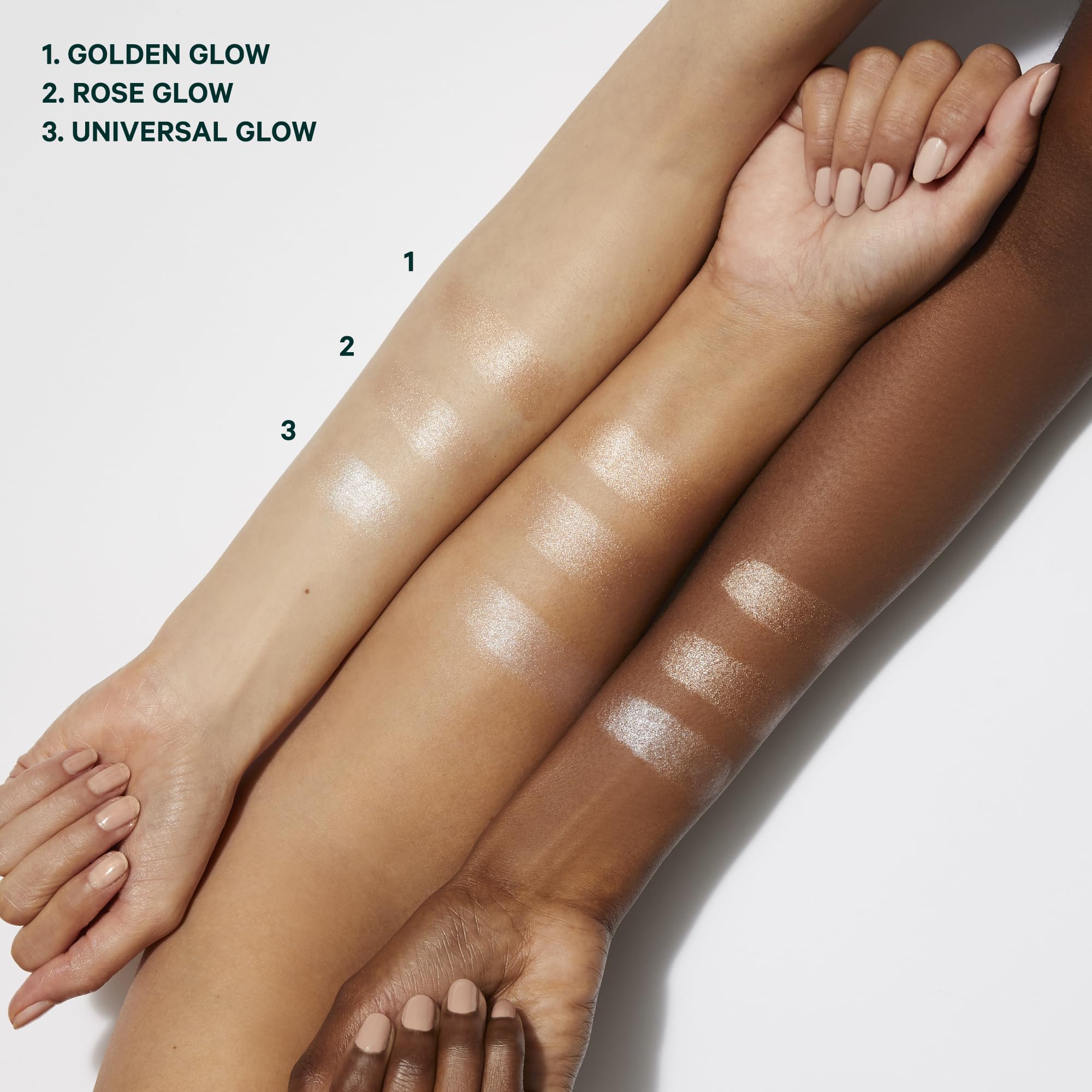 Well People highlighting stick applied on cheek for natural dewy definition