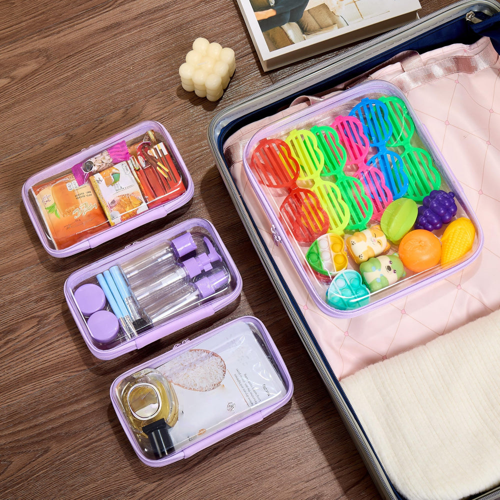 WELPIRT stacked cases in a drawer showing space-saving, neat home storage