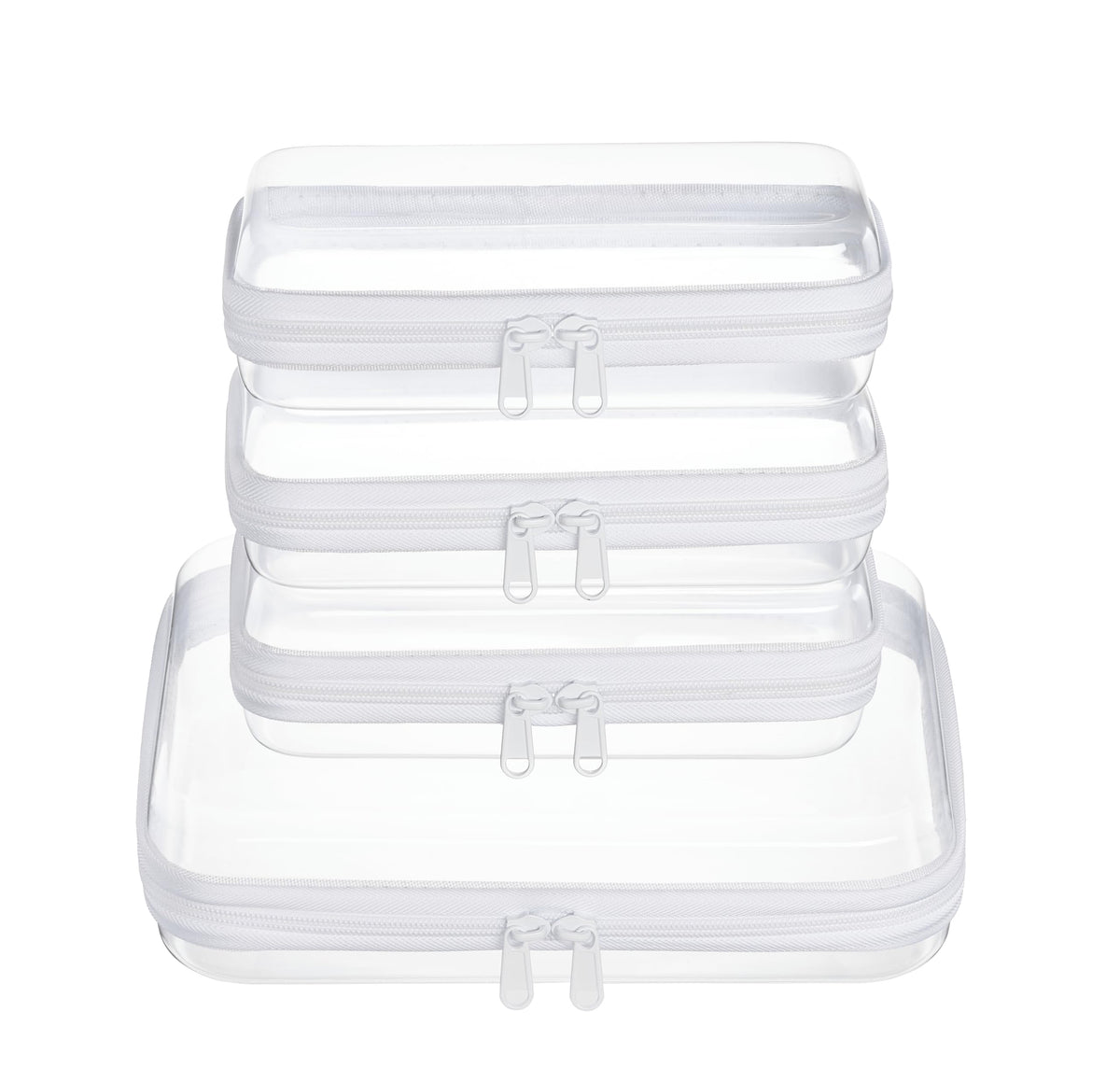 WELPIRT front view of case set showing stackable organized benefit
