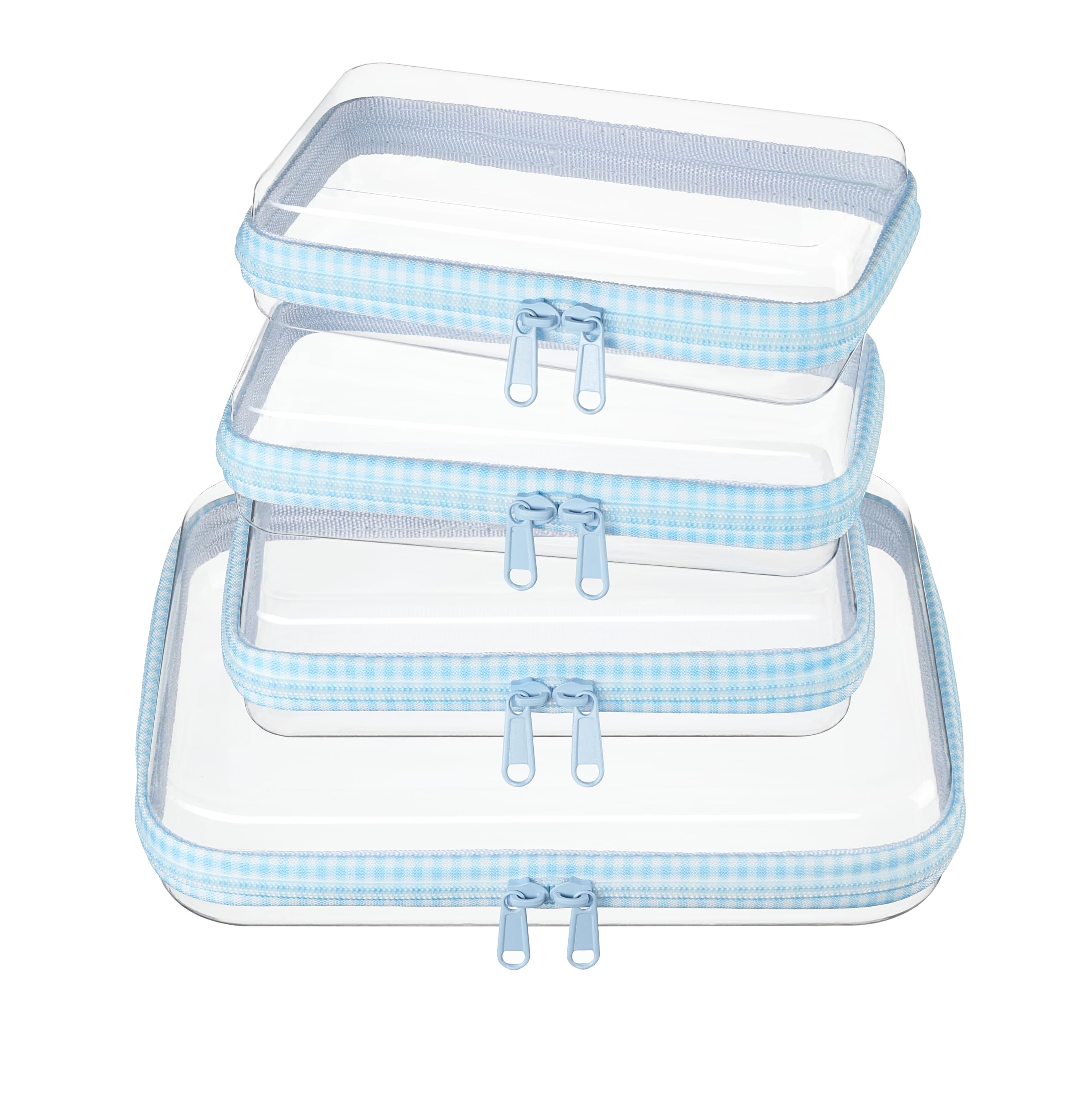 WELPIRT front view of hard shell zipper case showing organized storage benefit