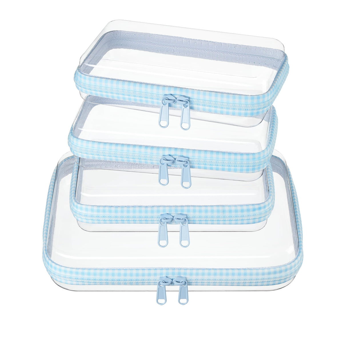 WELPIRT front view of hard shell zipper case showing organized storage benefit