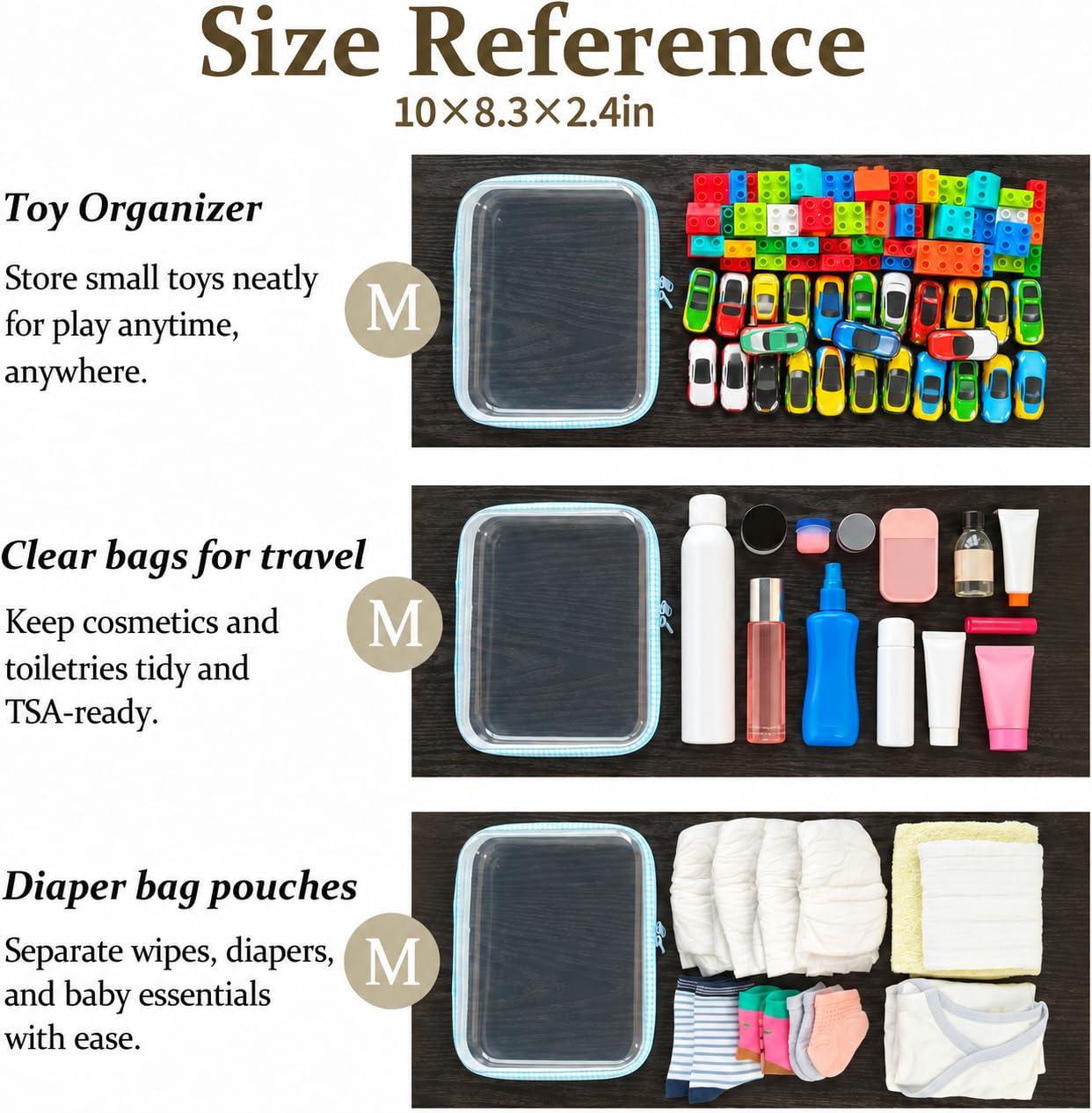 WELPIRT case inside suitcase for scale showing compact travel convenience