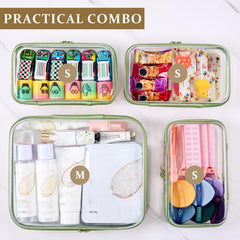 WELPIRT medium pouch packed with travel bottles demonstrating secure, crush-resistant storage