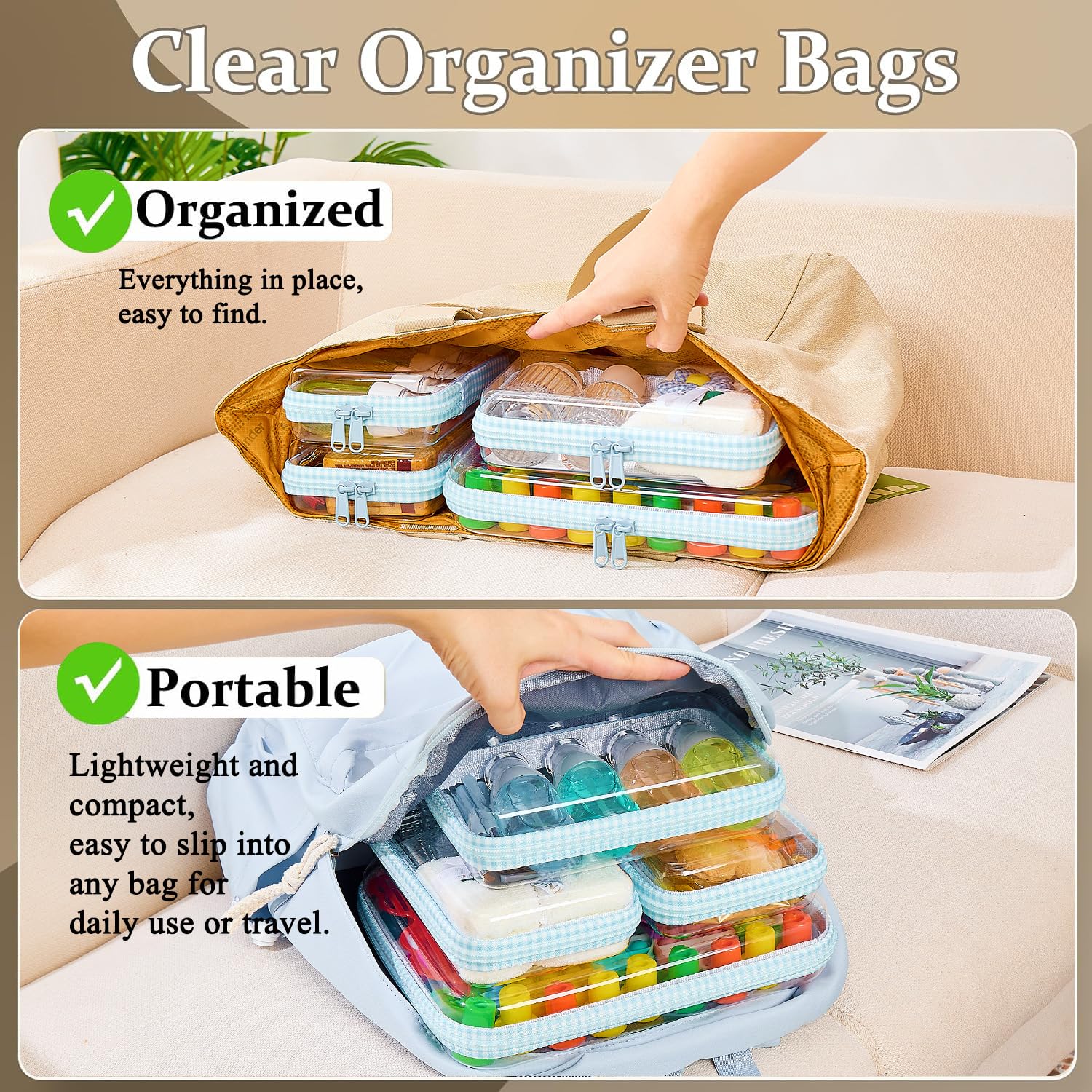 WELPIRT medium case open with toiletries showing protection and accessibility