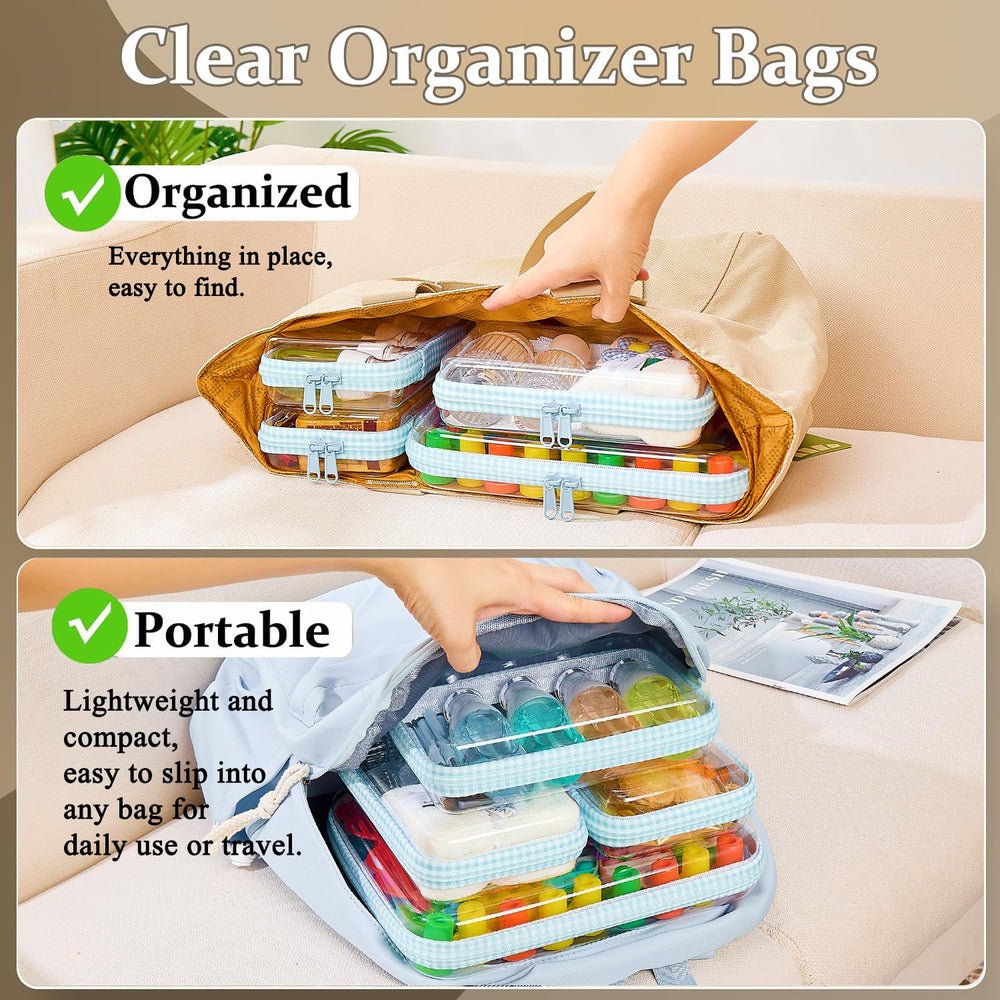WELPIRT medium case open with toiletries showing protection and accessibility