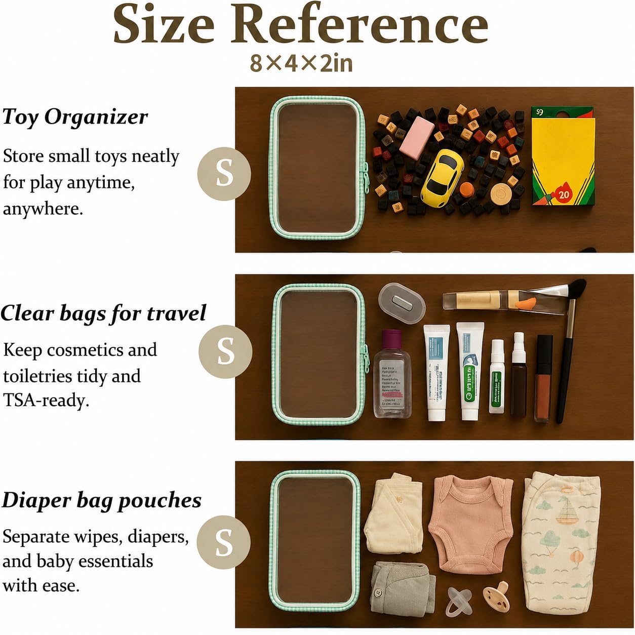 WELPIRT stacked cases inside suitcase protecting items from pressure