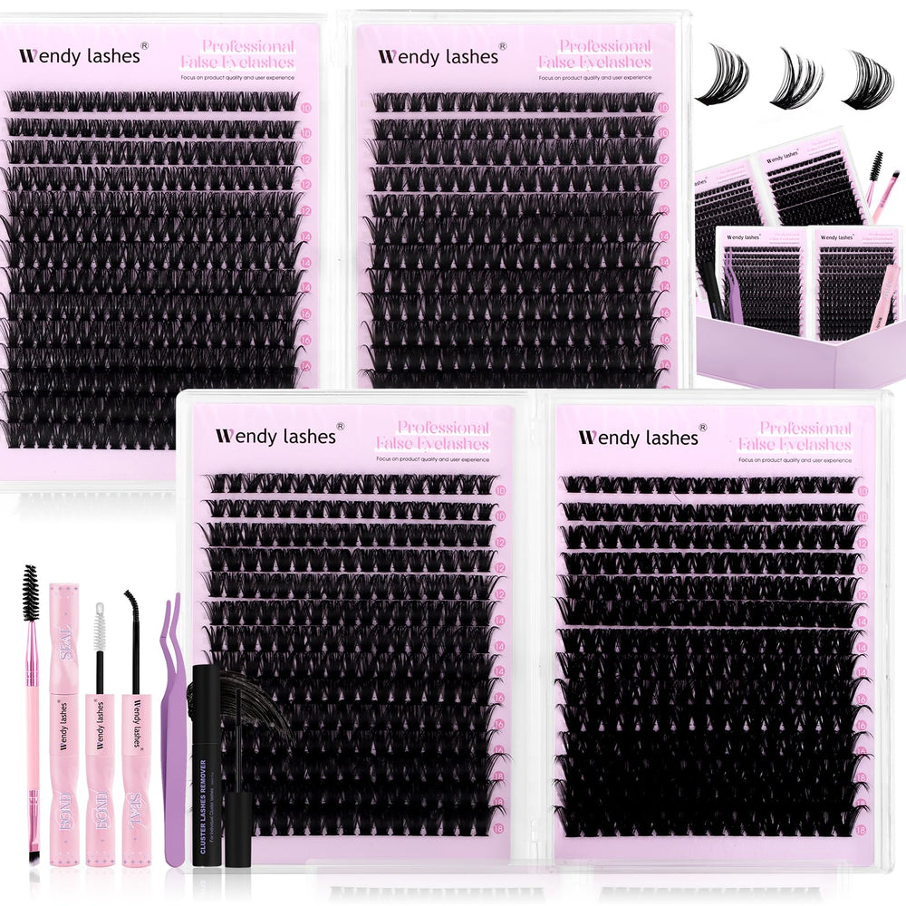 WENDY LASHES front packaging showing complete kit and benefits