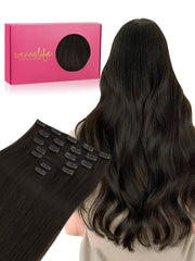 WENNALIFE front packaging showing 20-inch dark brown extensions and benefits