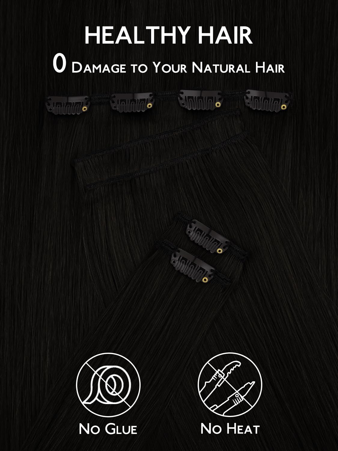 wennalife model clipping extensions in place demonstrating quick application benefit