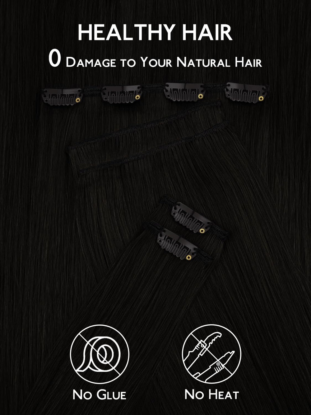wennalife model clipping extensions in place demonstrating quick application benefit