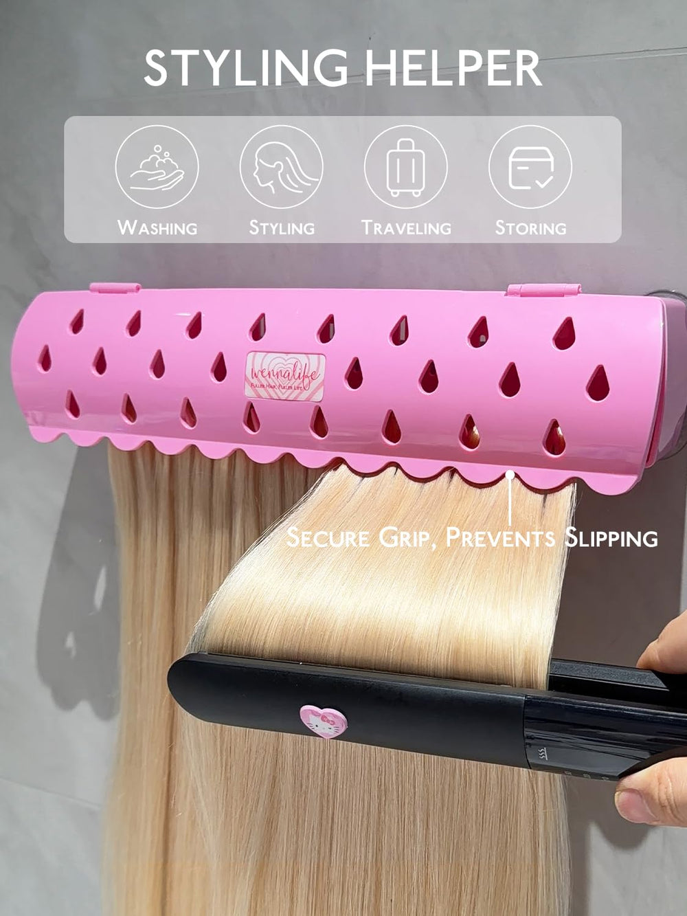 WENNALIFE installed on mirror offering convenient styling access